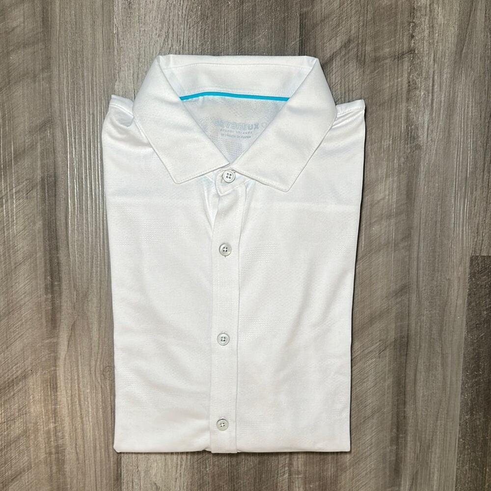 Devereux Proper Threads Textured Long Sleeve Button Down - Medium